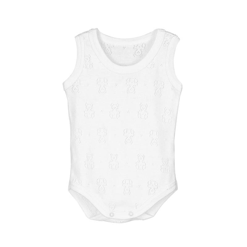 Calamaro Body perforated white shoulder pad (1pc)