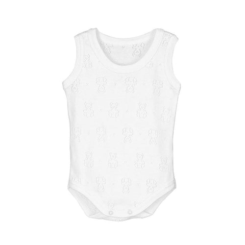 Calamaro Body perforated white shoulder pad (1pc)