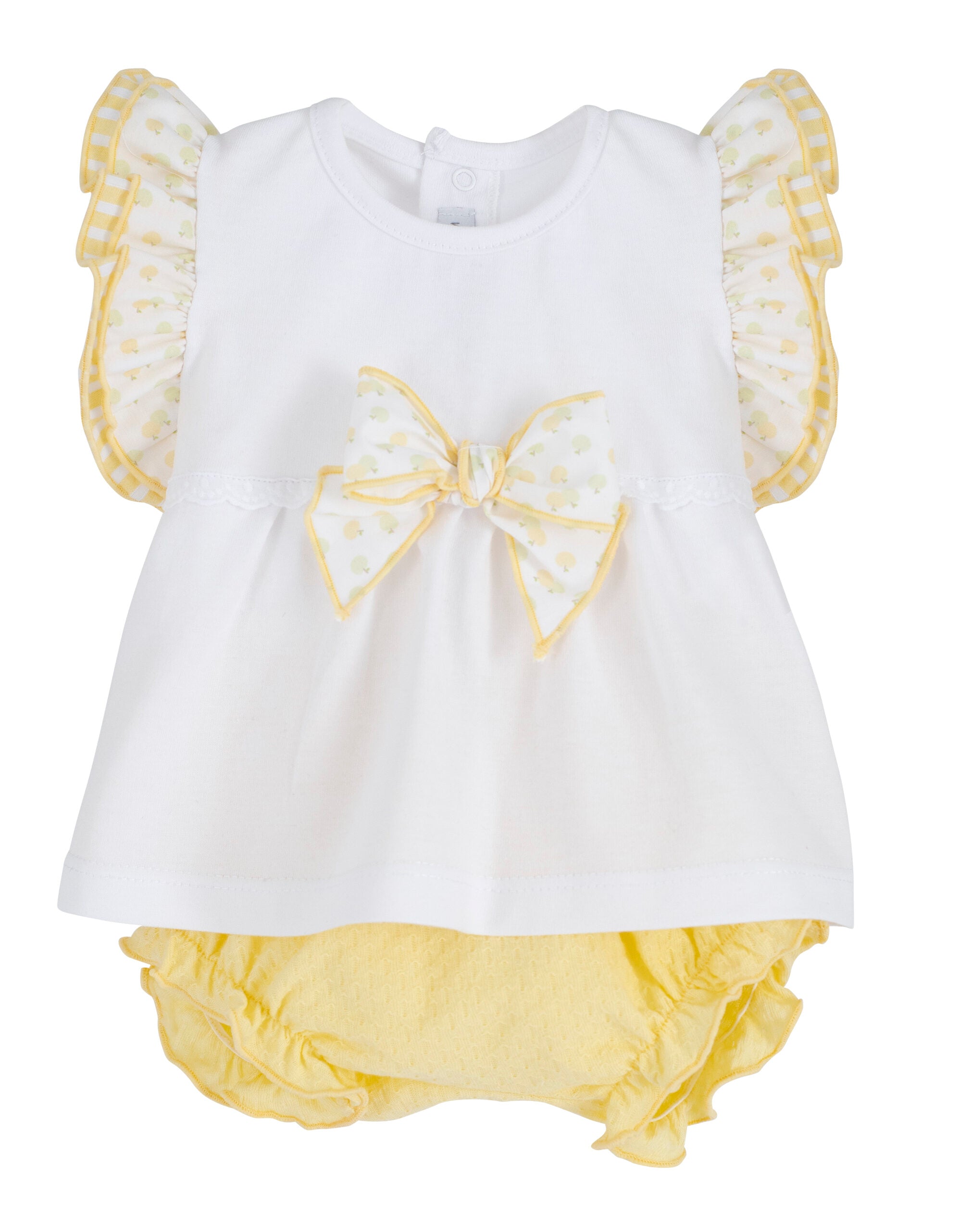 Calamaro Frisa Girls' Polo Shirt and Cap Sleeve
