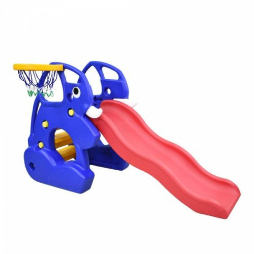 Ching Ching Elephant Slide(137cm) + Basketball Set
