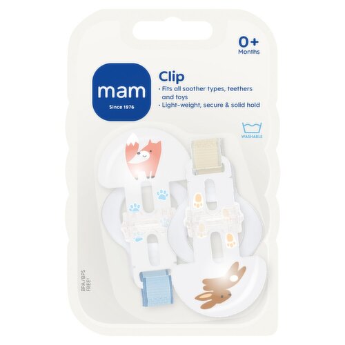 MAM Clip it! - Soother Clips 0+ months (2pcs set)