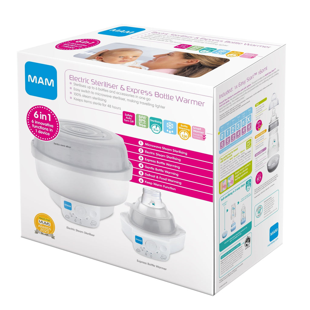 MAM – Electric Bottle Sterilizer and Warmer (6 in 1)