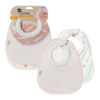 Tommee Tippee Comfee Fit Milk Feeding Bibs 2 Pack – Pink