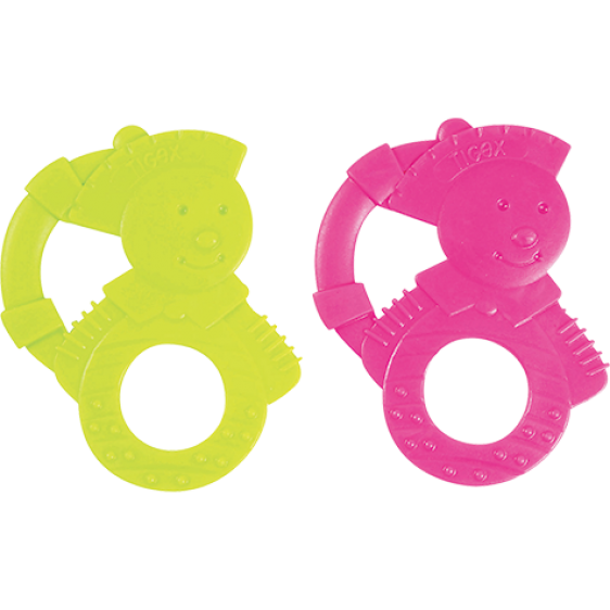 Tigex pair of soft gum Baby Pacifiers sailors (rose-lime)