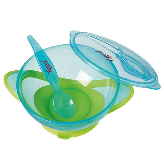 Tigex suction bowl with lid and spoon +6 m