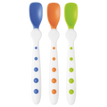 Tigex hygenic spoons x 3 multi colors