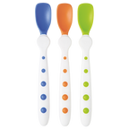 Tigex hygenic spoons x 3 multi colors