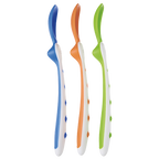 Tigex hygenic spoons x 3 multi colors
