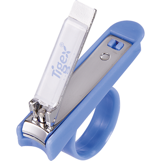 Tigex ergonomic nail clippers blue