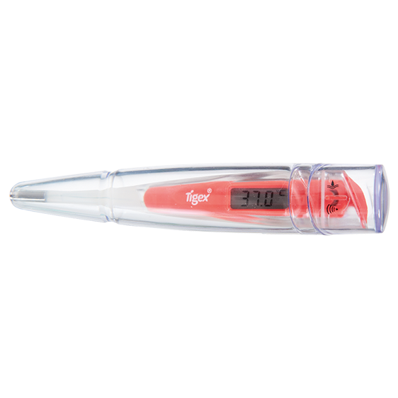 Tigex electronic thermometer flexible tip - Orange