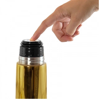 Miniland my Baby & me 89259 Gold. ( 500ml liquid thermos and bottle set with chrome effect ).