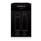 Miniland my Baby & me 89260 Rose. ( 500ml liquid thermos and bottle set with chrome effect ).
