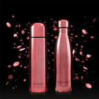 Miniland my Baby & me 89260 Rose. ( 500ml liquid thermos and bottle set with chrome effect ).