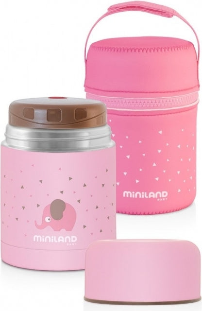 Miniland 600ml. Food Thermos pink