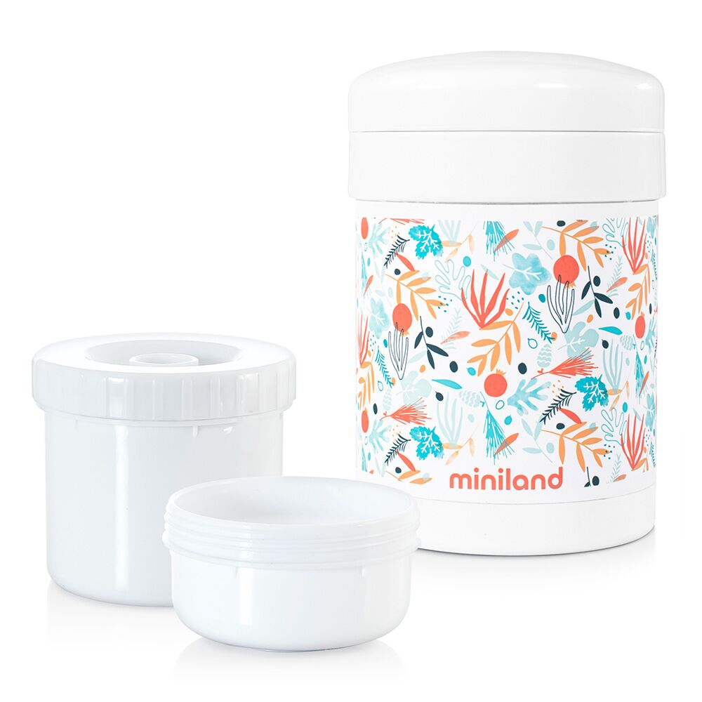 Miniland Thermetic Mediterranean 700ml. ( Mush and solid food thermos with containers)