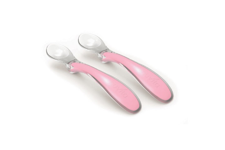 Nuvita 8480 Silicon Spoons - Pink