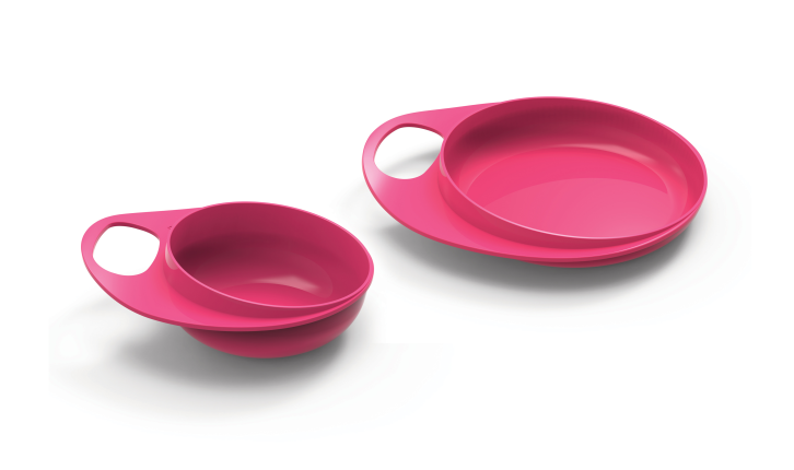 Nuvita 8461 Weaning bowl set (rose)