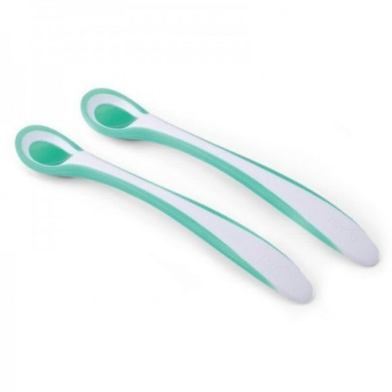 Nuvita Set of thermo-sensitive spoons Easy Eating 6m+ 2pcs. (Lemon - Green)