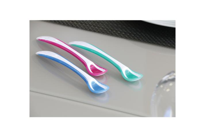 Nuvita Set of thermo-sensitive spoons Easy Eating 6m+ 2pcs. (Lemon - Green)