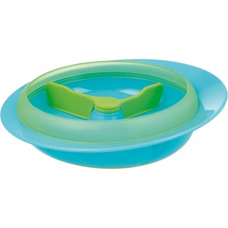 Tigex plate clock microwave with compartments +12 m blue green