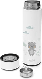 Nuvita 4455 Stainless Steel Thermal Bottle With LED Thermometer 0m+(500ml)