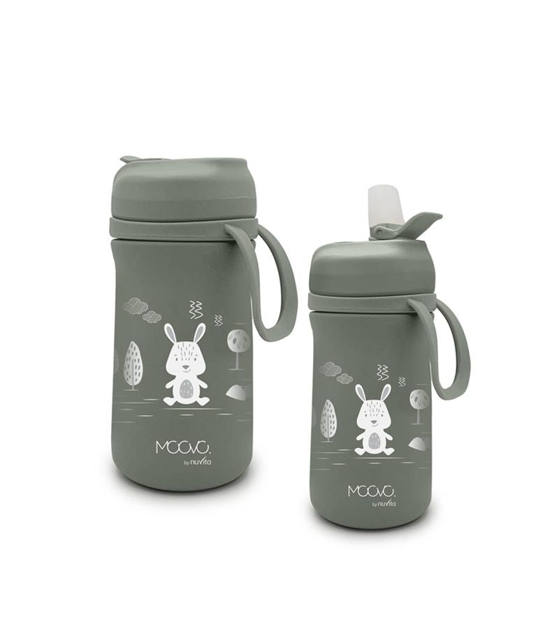 Nuvita 4440 Thermal Children's Bottle 350ml In Stainless Steel 6m+