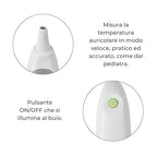 Nuvita 2071 digital ear thermometer with alarm function for easy measurement
