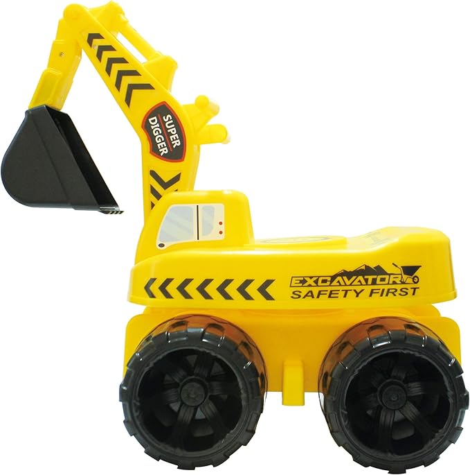 Ching Ching 2 in 1 Kid’s Ride-on Excavator, Yellow Age 3+