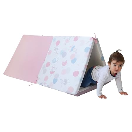 Tinéo - Maxi Crawling Blanket, Maxi Rug, Motor Skills, Multifunctional, 5-in-1, 120 x 180 cm (Ballerina)