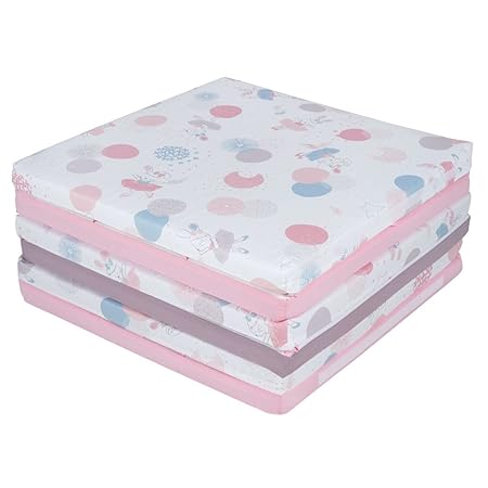 Tinéo - Maxi Crawling Blanket, Maxi Rug, Motor Skills, Multifunctional, 5-in-1, 120 x 180 cm (Ballerina)