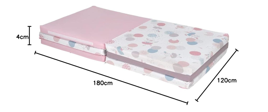 Tinéo - Maxi Crawling Blanket, Maxi Rug, Motor Skills, Multifunctional, 5-in-1, 120 x 180 cm (Ballerina)
