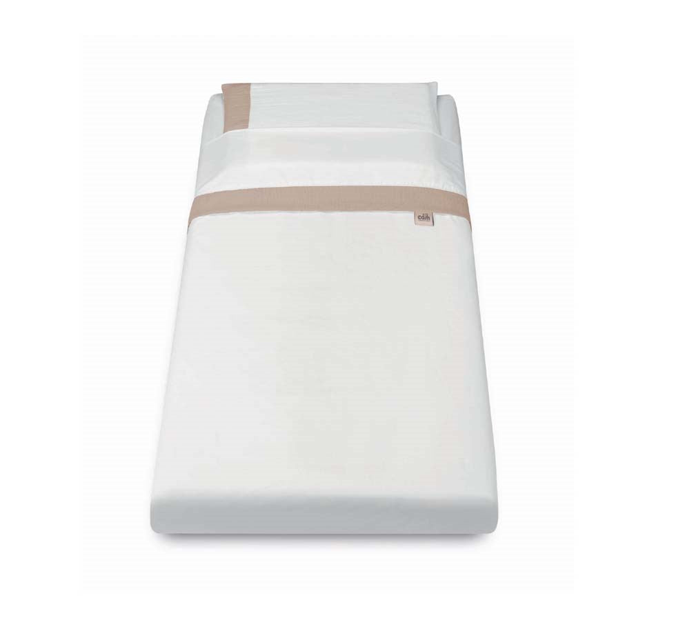 CAM Cot Muslin Sheet Set ) 100% cotton 60x120cm - Beige