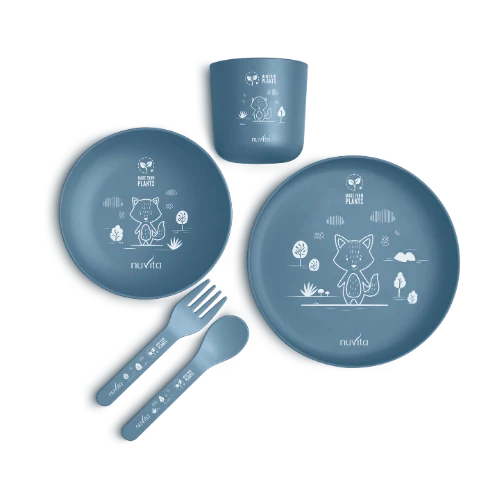 Nuvita Bioplastic weaning set-8465 - Blue