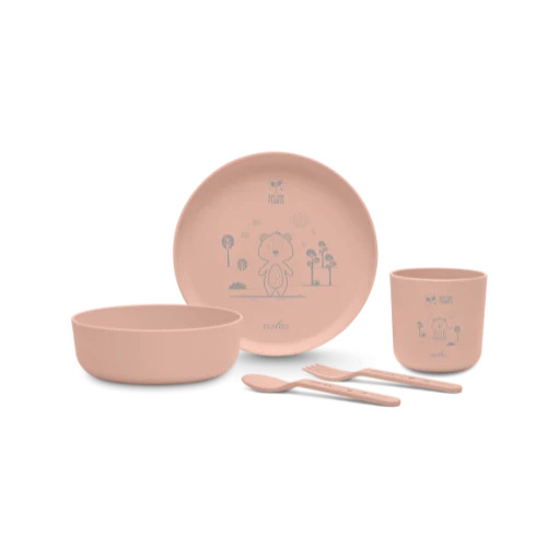 Nuvita Bioplastic weaning set-8465 - Pink