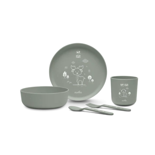 Nuvita Bioplastic weaning set-8465 - Sage Green