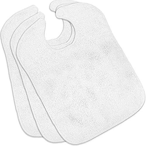 1 pc. Adult Bib 47x59cm White Waterproof