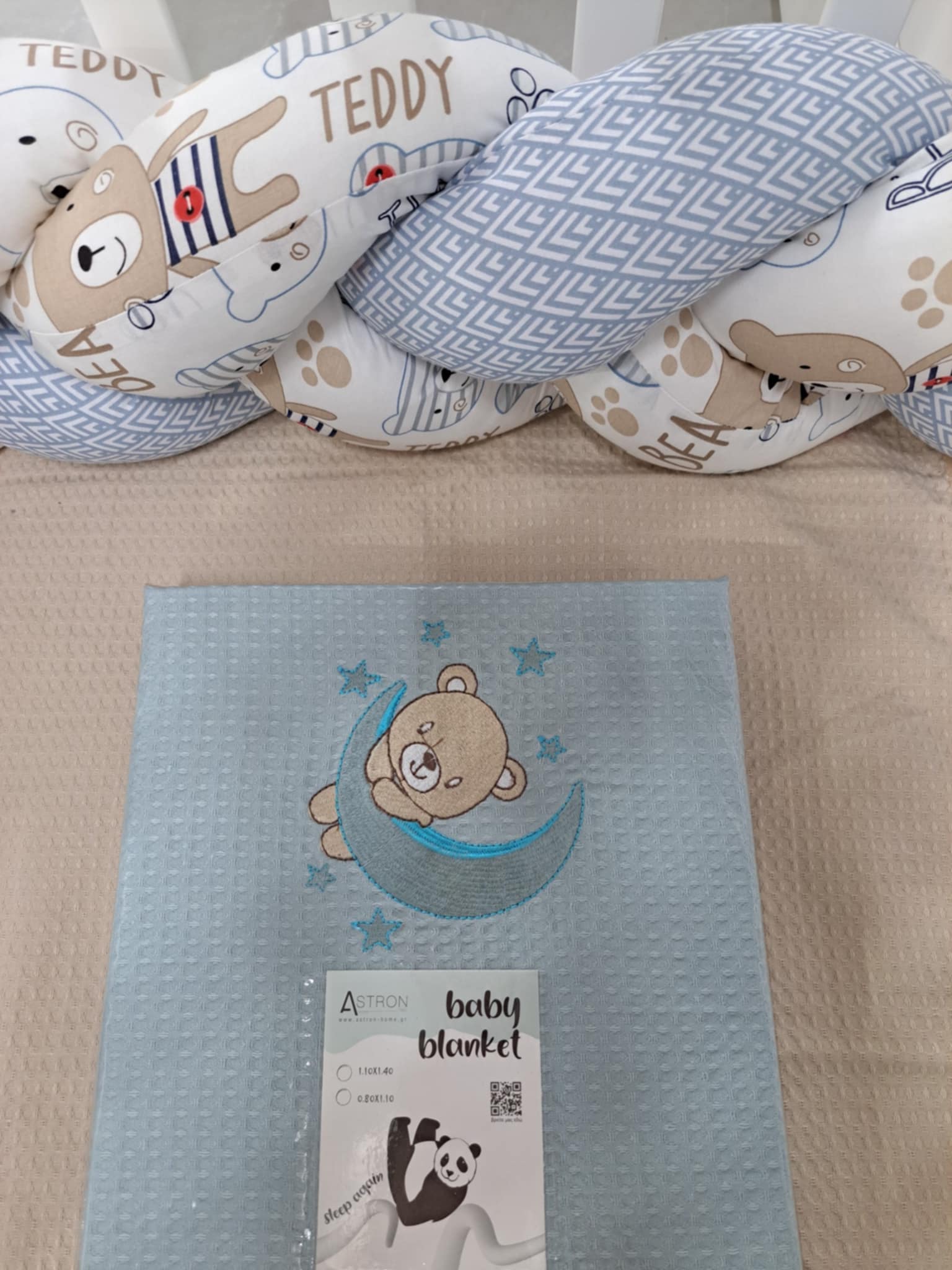 Astron Pique Cuddle & Cradle Blanket 80 X 110 Petrol