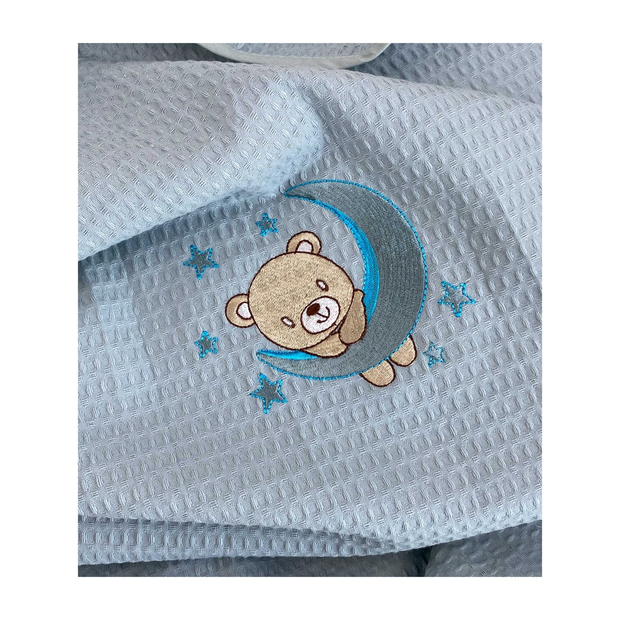 Astron Pique Cuddle & Cradle Blanket 80 X 110 Petrol