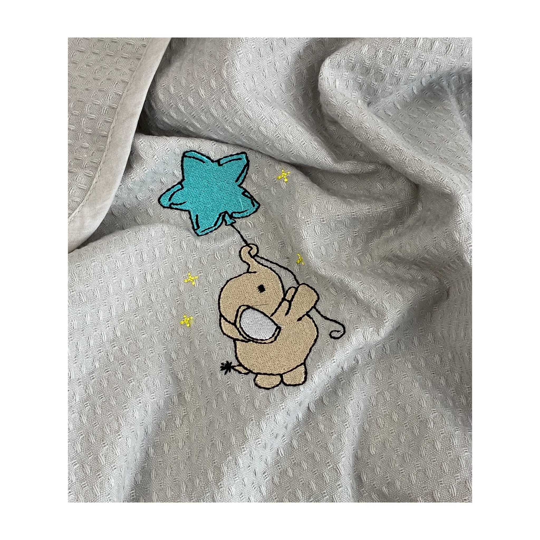Astron Pique Cuddle & Cradle Blanket 80 X 110 - Grey
