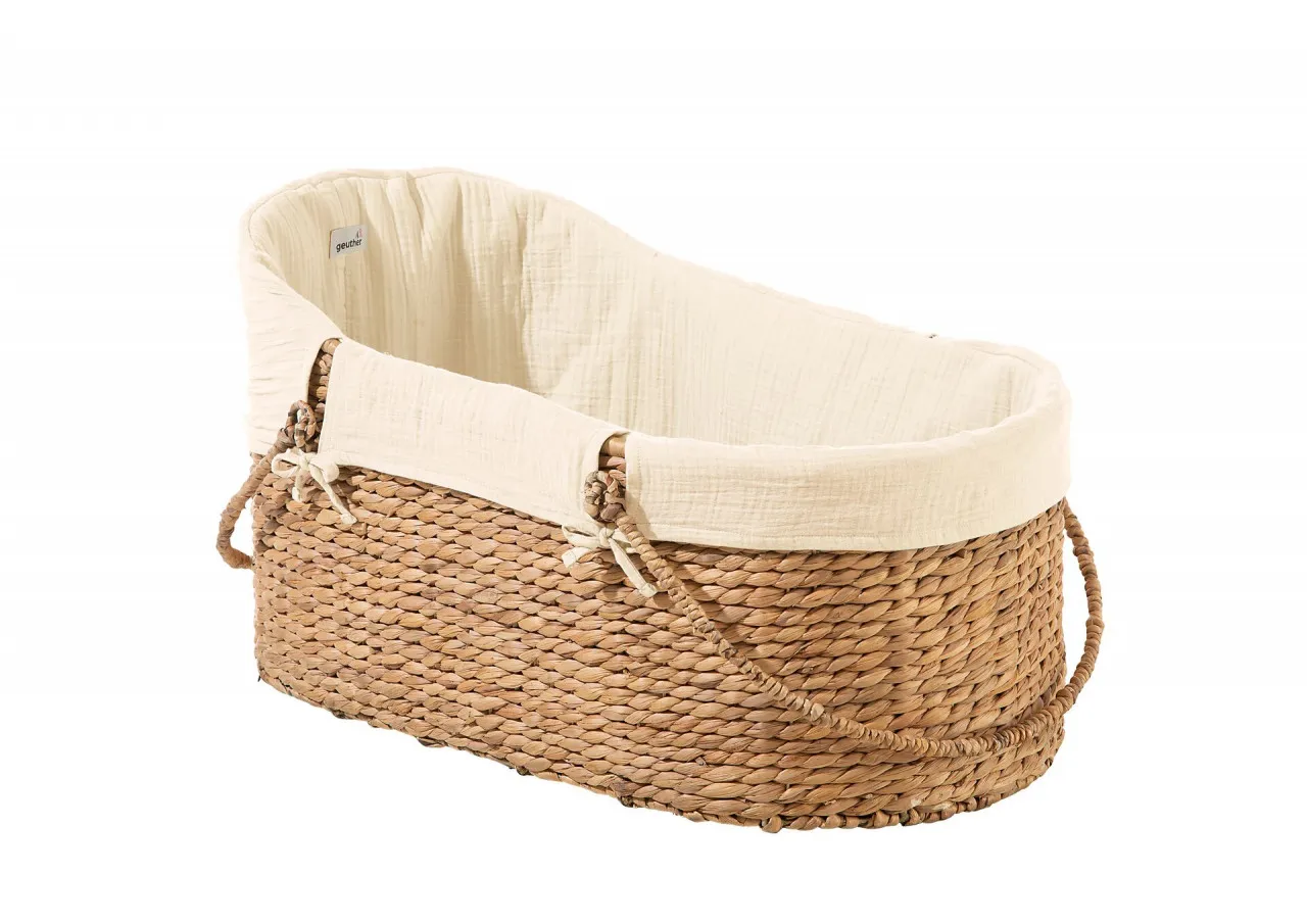 Geuther Moses basket & stand 3-in-1 function: Bassinet, cradle & carrycot