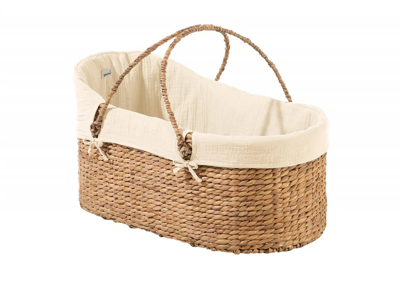 Geuther Moses basket & stand 3-in-1 function: Bassinet, cradle & carrycot