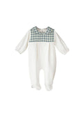 Calamaro babygrow Ecru/Blue