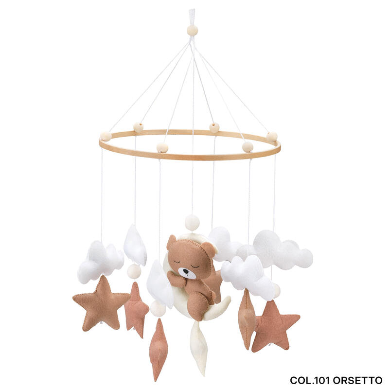 ART. 931-NUNU' CAROUSEL CRIB MOBILE ART. CULLAMI Col.101 - Bed Baby Toy