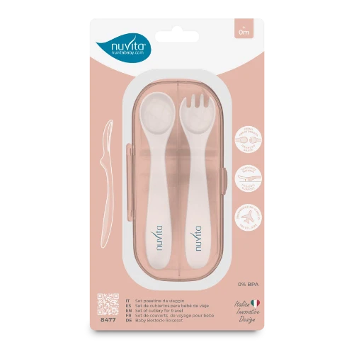 Nuvita Travel cutlery with case-Easy Eating