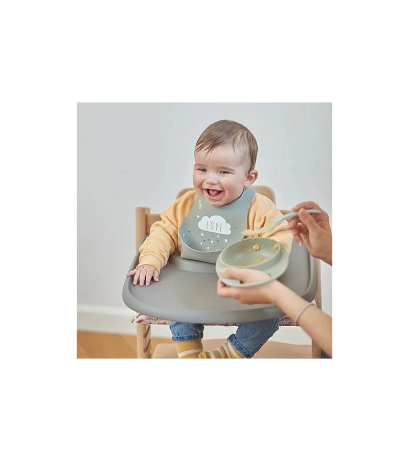 Nuvita 4370 Waterproof Silicone Bib 2pcs