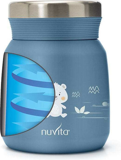 Nuvita Stainless steel thermal container 300 ml. for liquid and solid food-4471