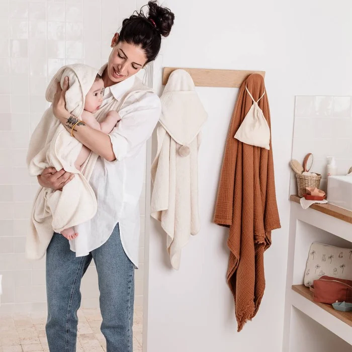 Candide XXL Parent/Baby viscose bath cape apron-100x100