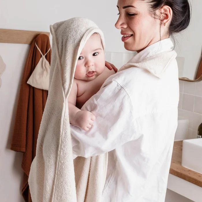 Candide XXL Parent/Baby viscose bath cape apron-100x100