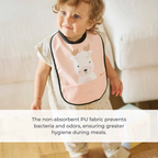 Nuvita Waterproof bib ( 2pc.) pink and green 6m+