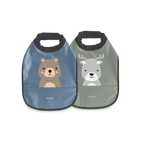 Nuvita Waterproof bib (2pc) blue and green 6m+